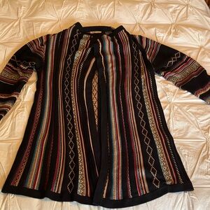 Orvis Multicolor Cotton Knit Cardigan Sweater